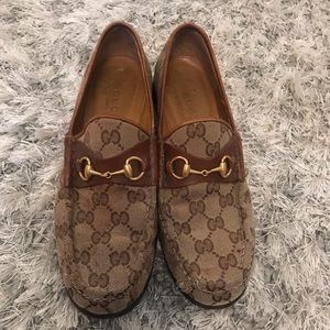 VINTAGE 70’S GUCCI LOAFERS GG MONOGRAM